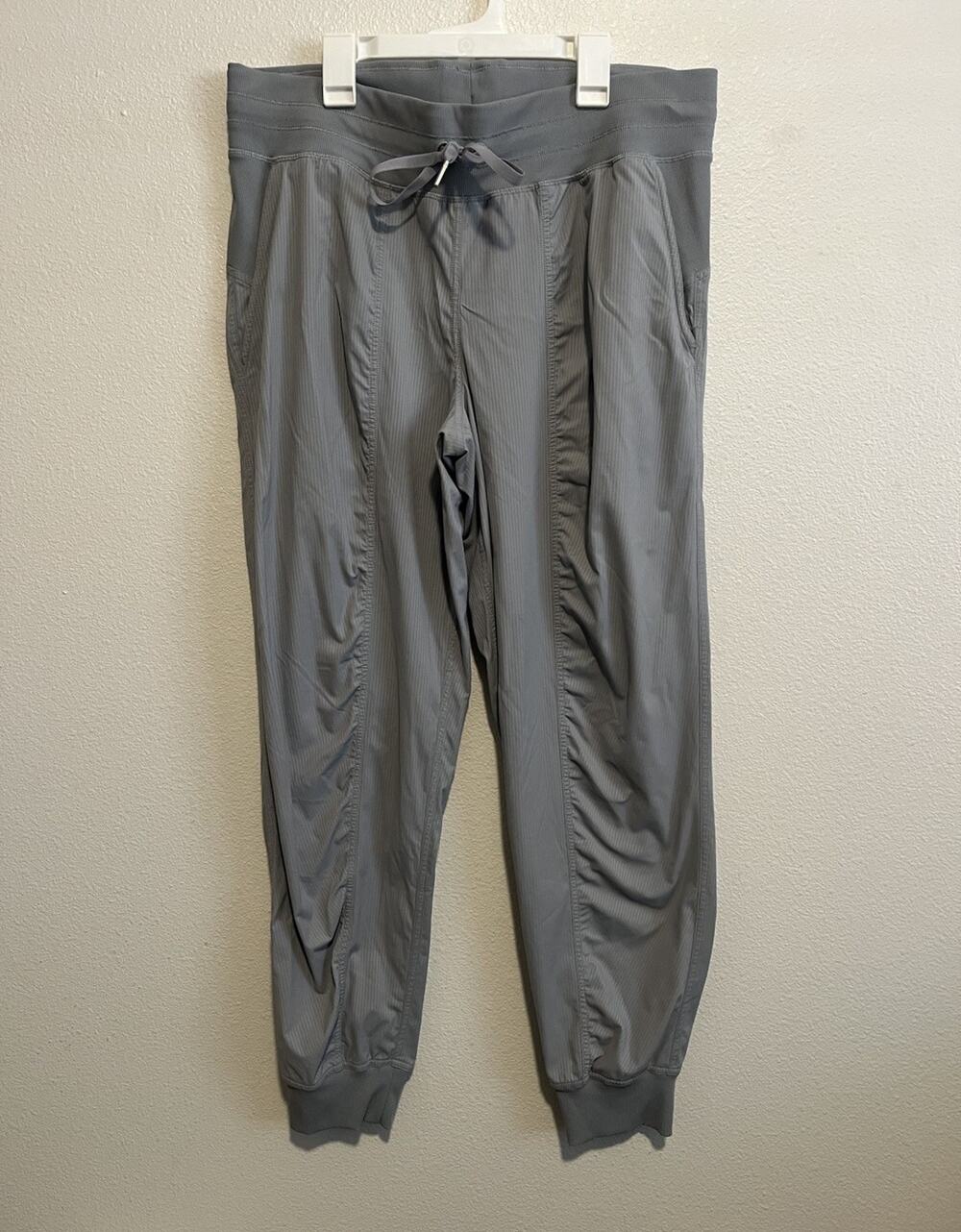 Lululemon Dance Studio Jogger Pants Women 12 Gray Stretch Drawstring Athleisure